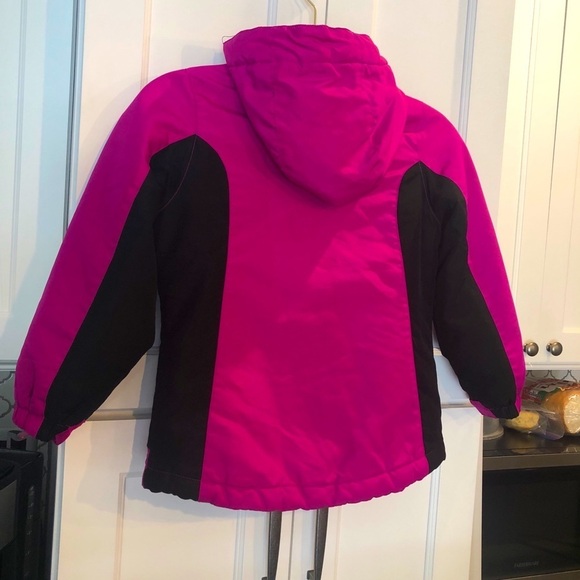 Est. 1989 Place Girl’s Hooded Zip Up Jacket Pink Black Size Small 5/6 - Picture 2 of 10